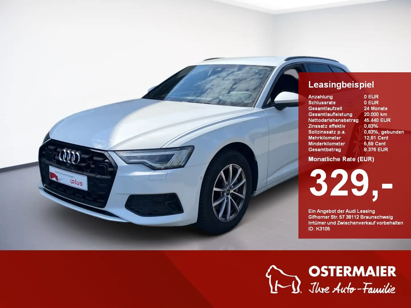 Audi A6 Avant ADVANCED 40TDI 5J-G MATRIX.ACC.MEMORY.NAVI.S Weiß - 1