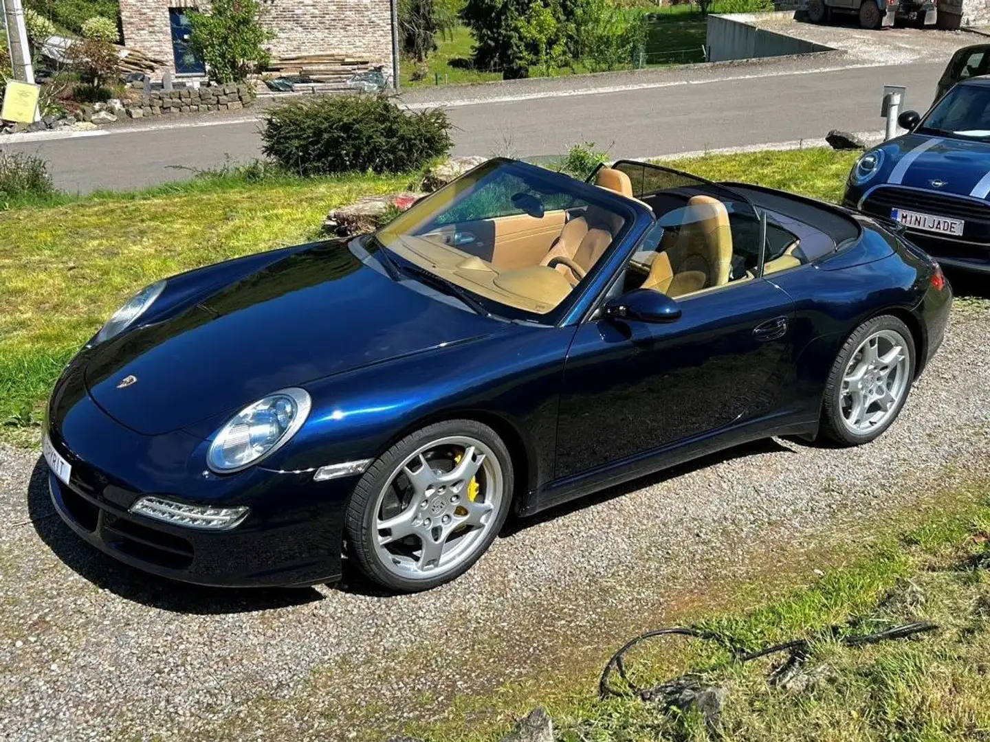 Porsche 911 997 Carrera 4 Cabriolet 3.6i Bleu - 2