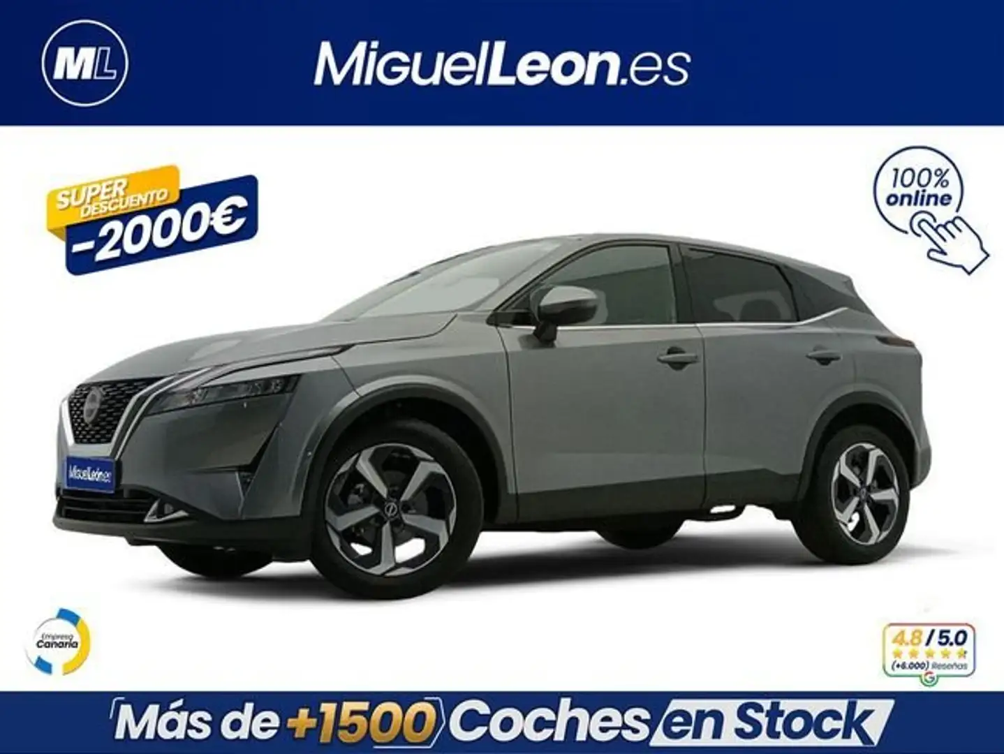 Nissan Qashqai DIG-T 103kW N-Connecta Gris - 1