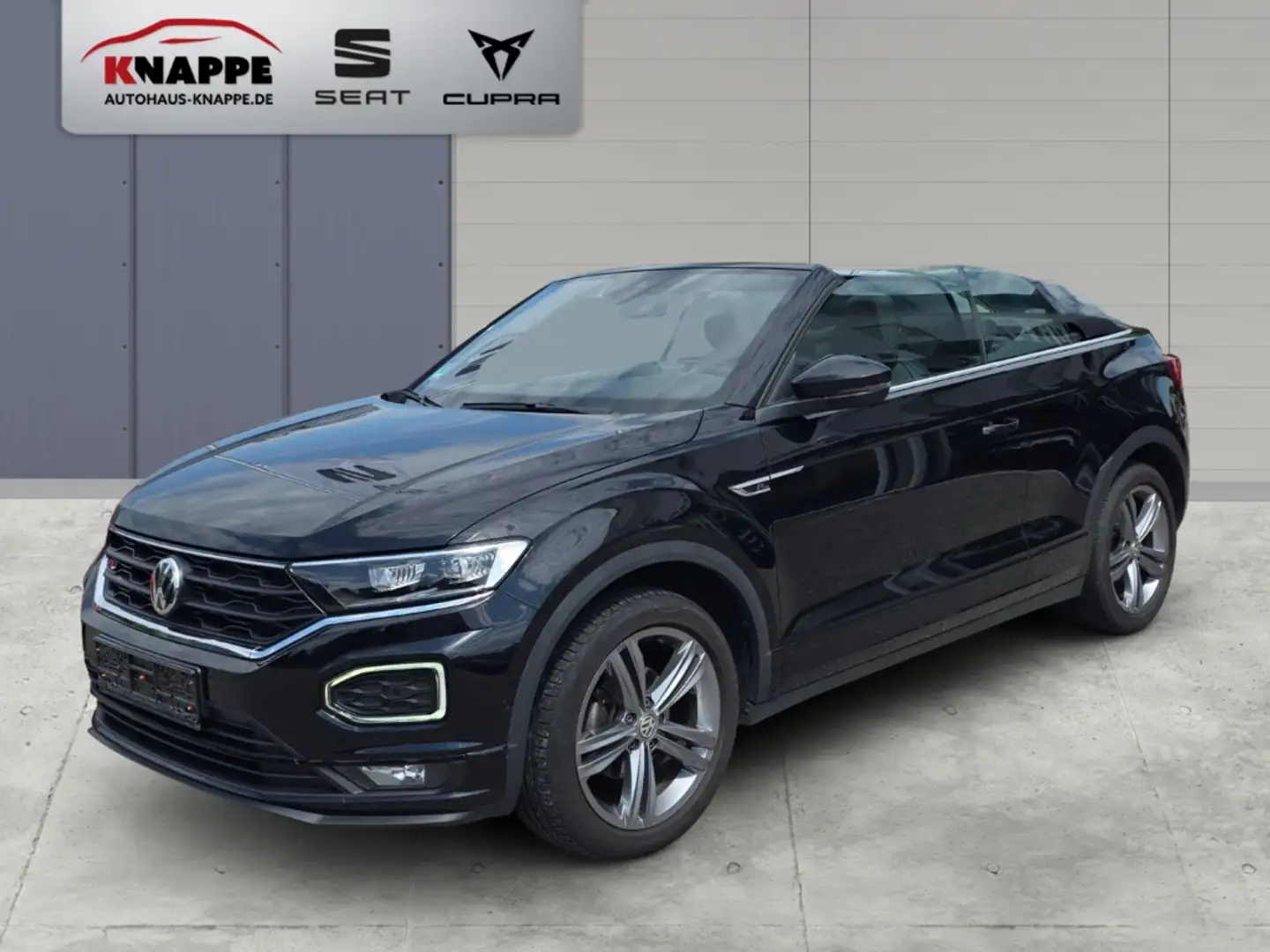 Volkswagen T-Roc Cabriolet R-Line 1.5 TSI Navi Sitzheizung AHK Wint Zwart - 1
