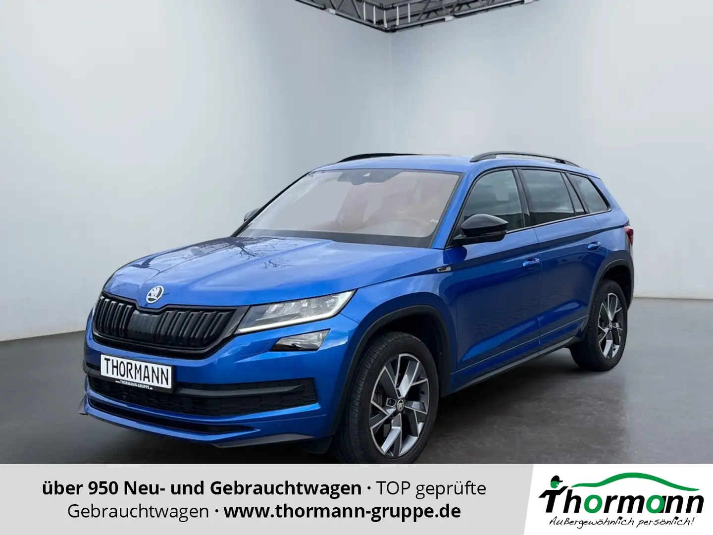 Skoda Kodiaq Sportline 2.0 TDI DSG Klima 4xSHZ ACC 4x4 Blau - 1