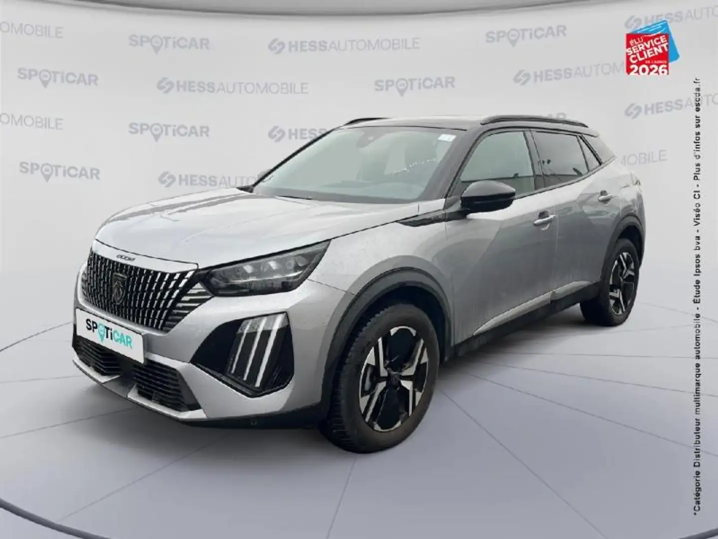 Peugeot 2008 1.2 PureTech 130ch S\u0026S GT EAT8 Gris - 1