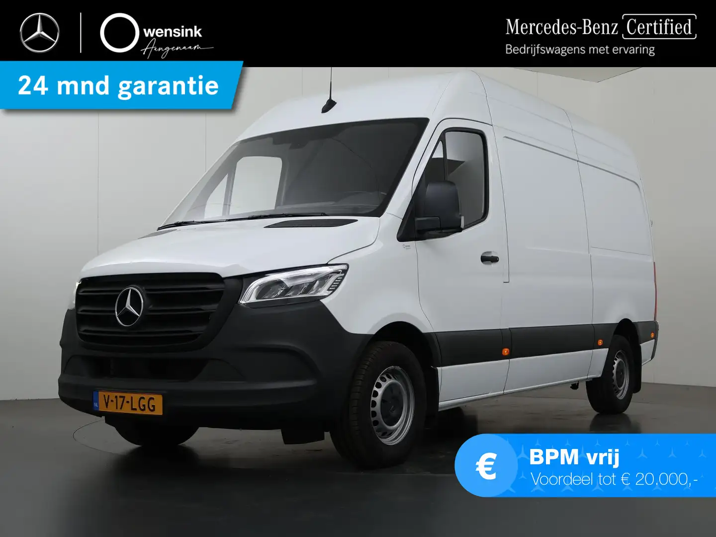 Mercedes-Benz Sprinter 317 CDI L2 H2 | Aut. | 3500 KG Trekhaak | LED | 3- Wit - 1