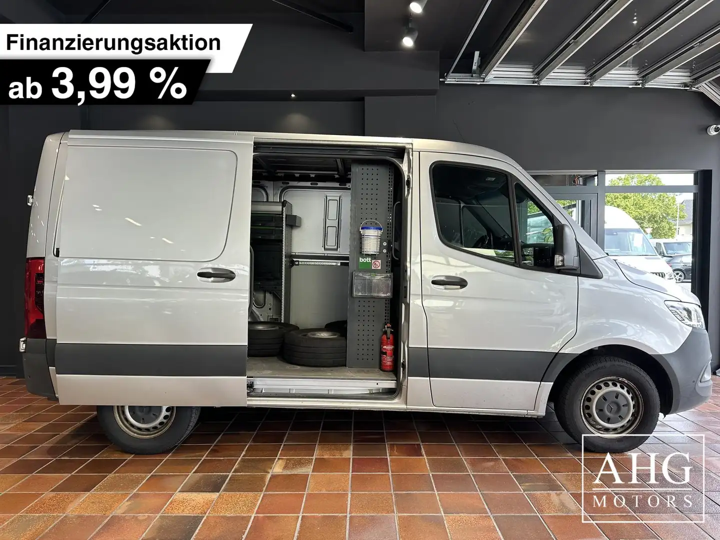 Mercedes-Benz SPRINTER 314 9G L1H1 KURZ ACC LED AC WERKSTATT-BOT Argent - 1