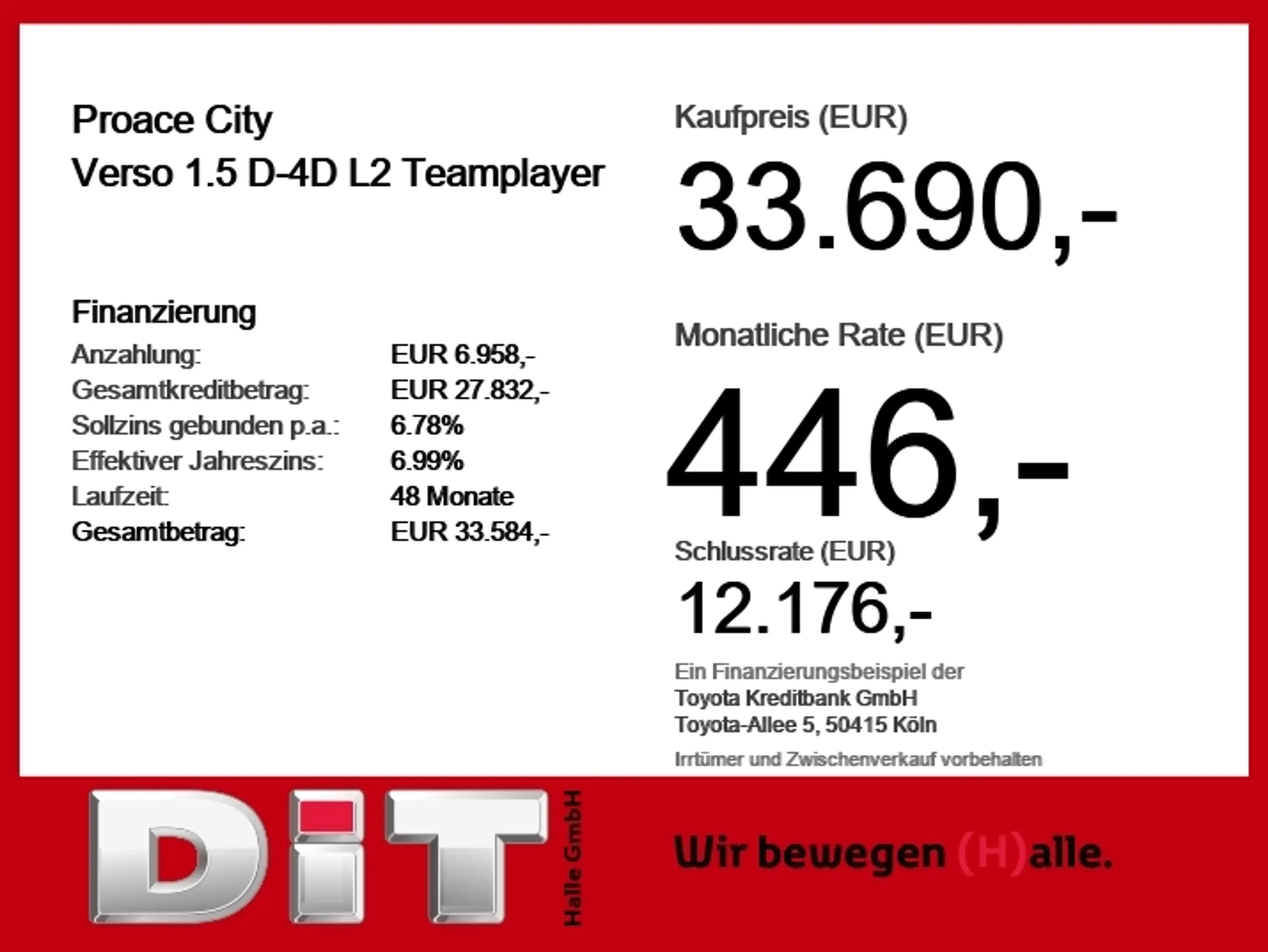 Toyota Proace City Verso 1.5 D-4D L2 Teamplayer Klima — photo 5