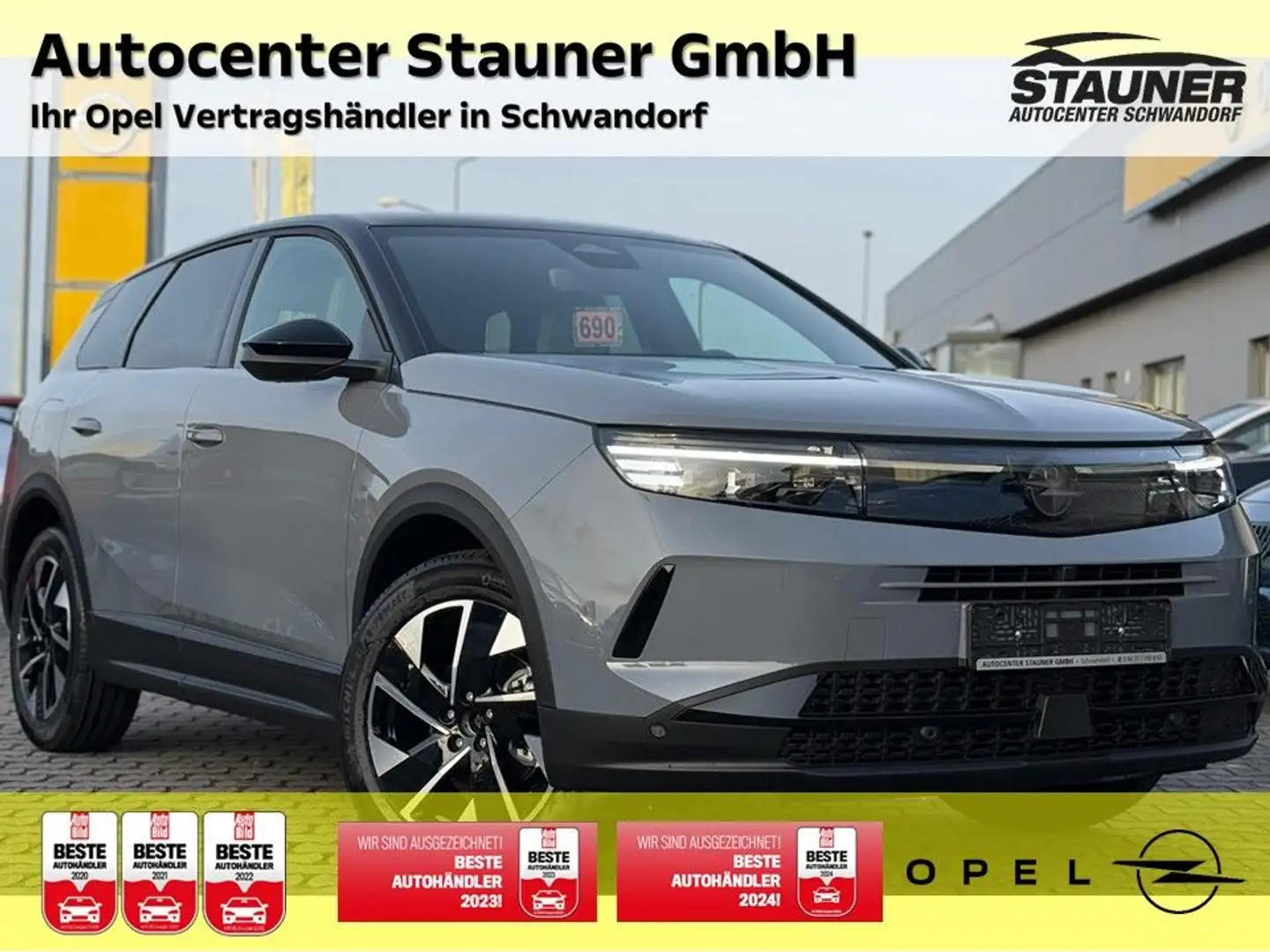 Opel Grandland X Grandland GS Hybrid 145PS AT8*PIXEL BOX*16"TOUCH Grigio - 1