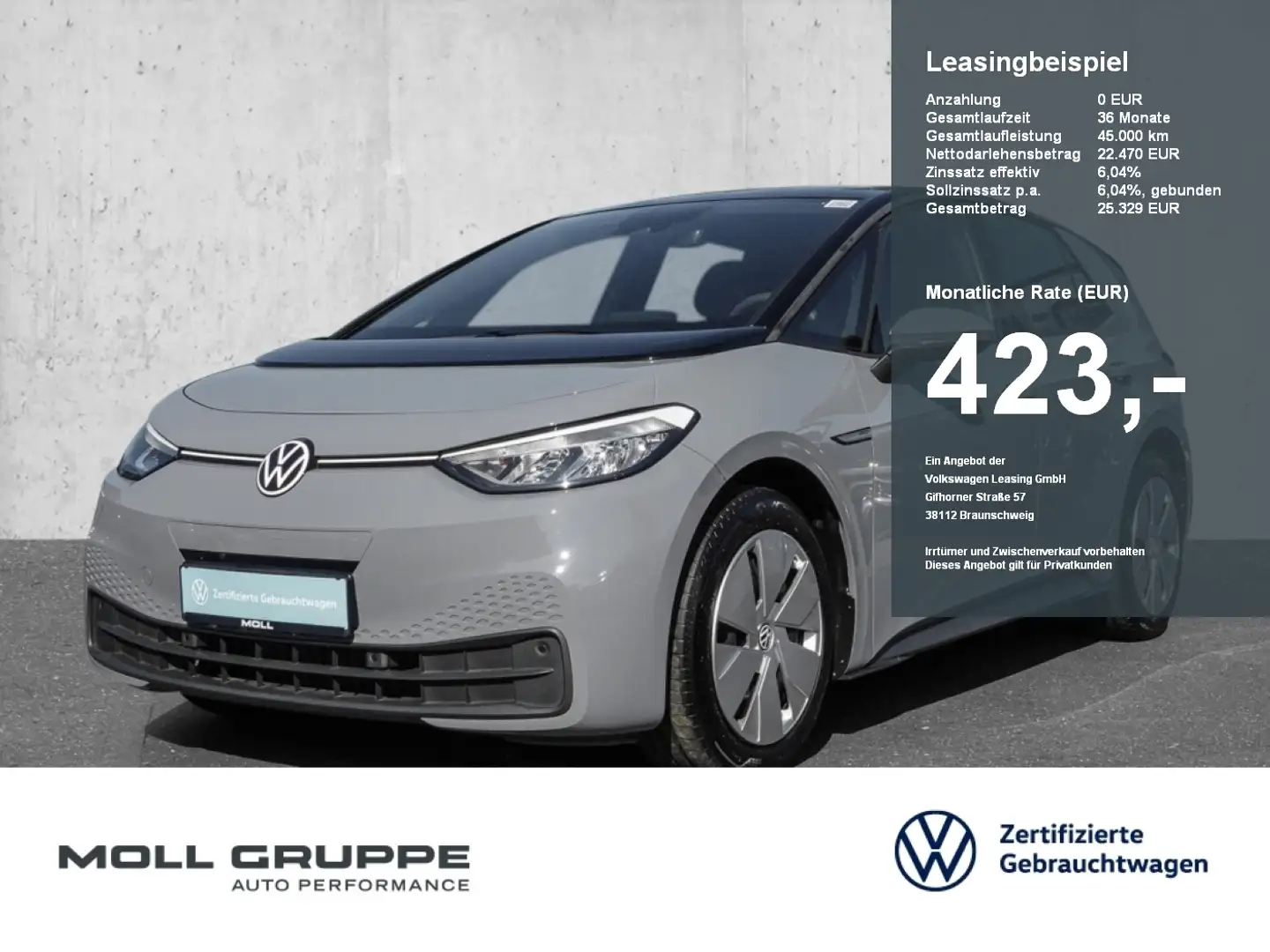 Volkswagen ID.3 Pro Performance LED APP-CONNECT Schwarz - 1