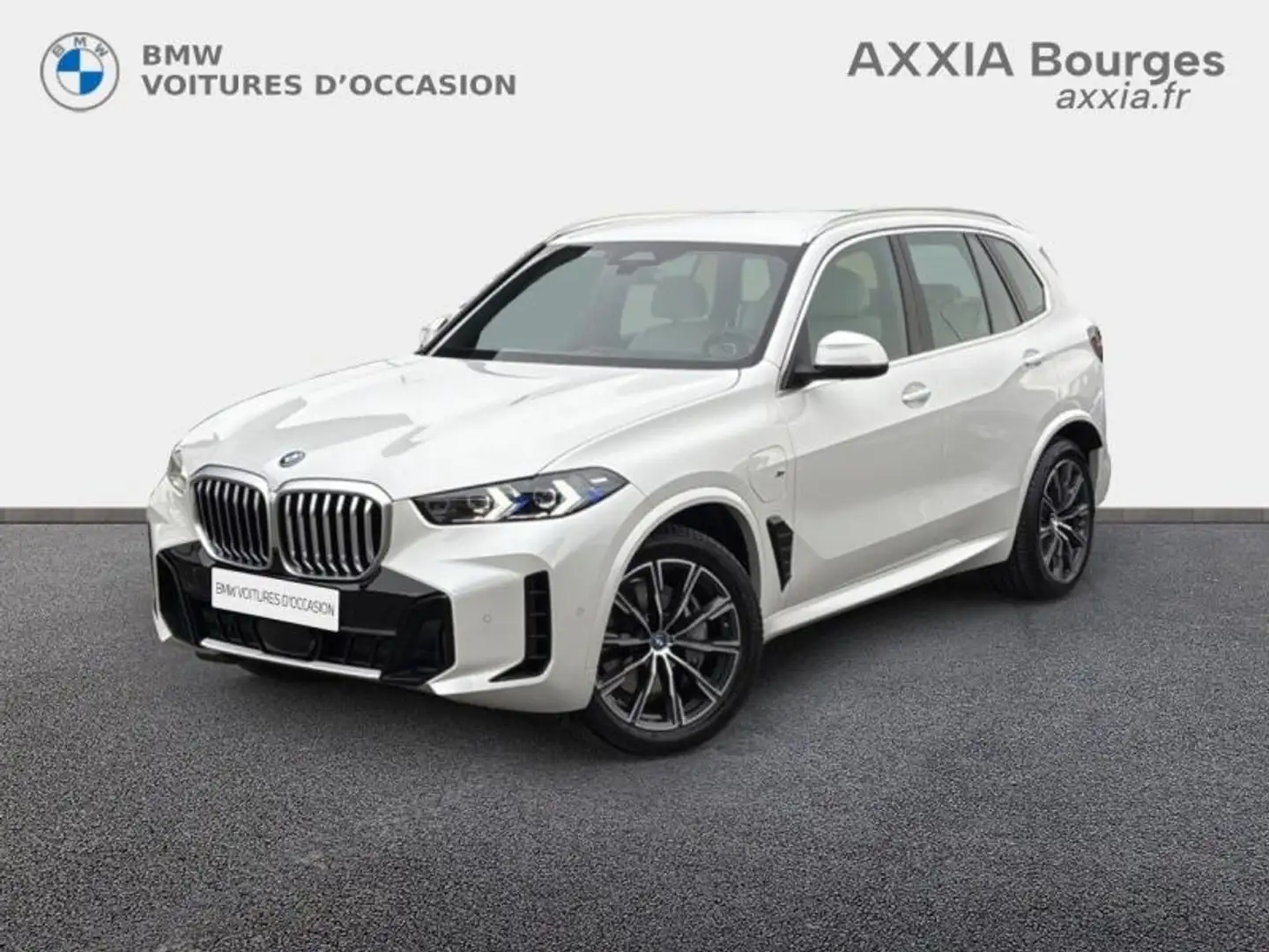 BMW X5 xDrive50e 489ch M Sport Blanc - 1