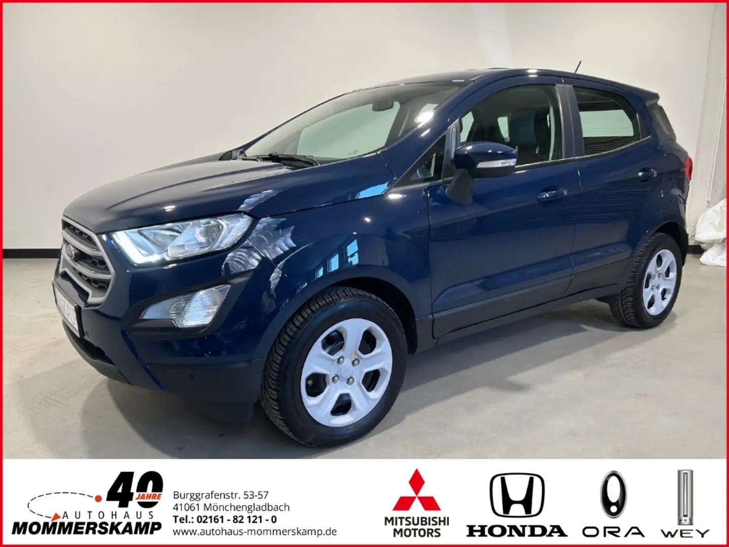 Ford EcoSport Trend 1.0 EcoBoost Automatik+AHK+8-Fach bereift+Pa Blu/Azzurro - 1