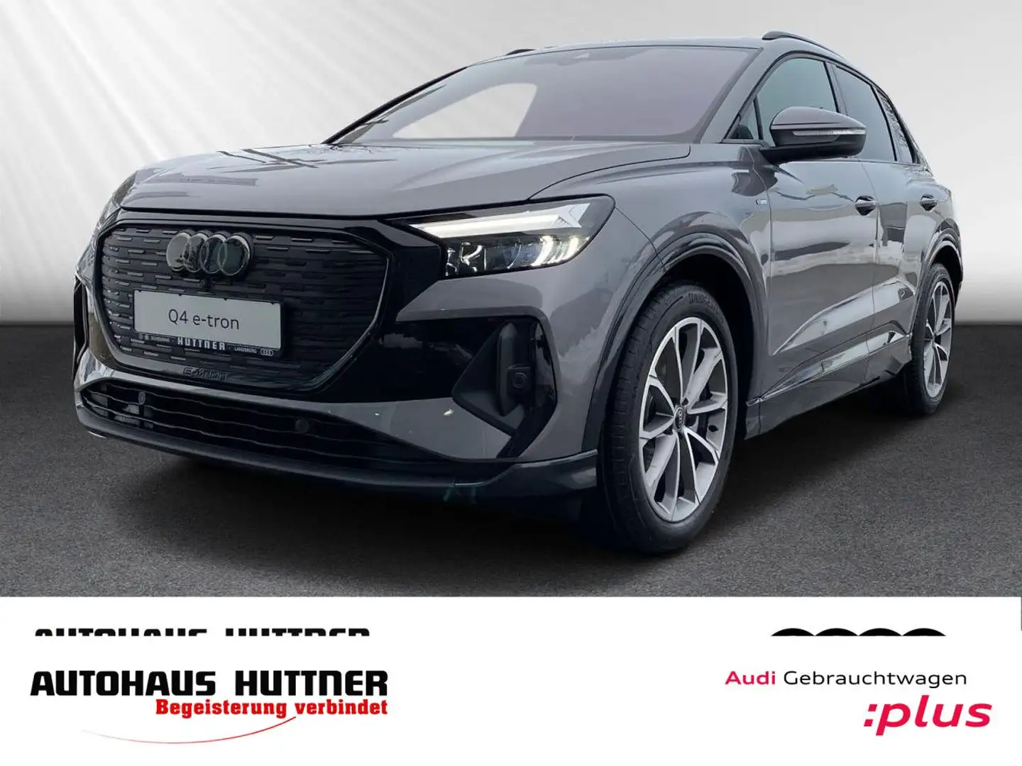 Audi Q4 e-tron S line 150 kW AHK ACC LED HUD R-Kam. Grau - 1