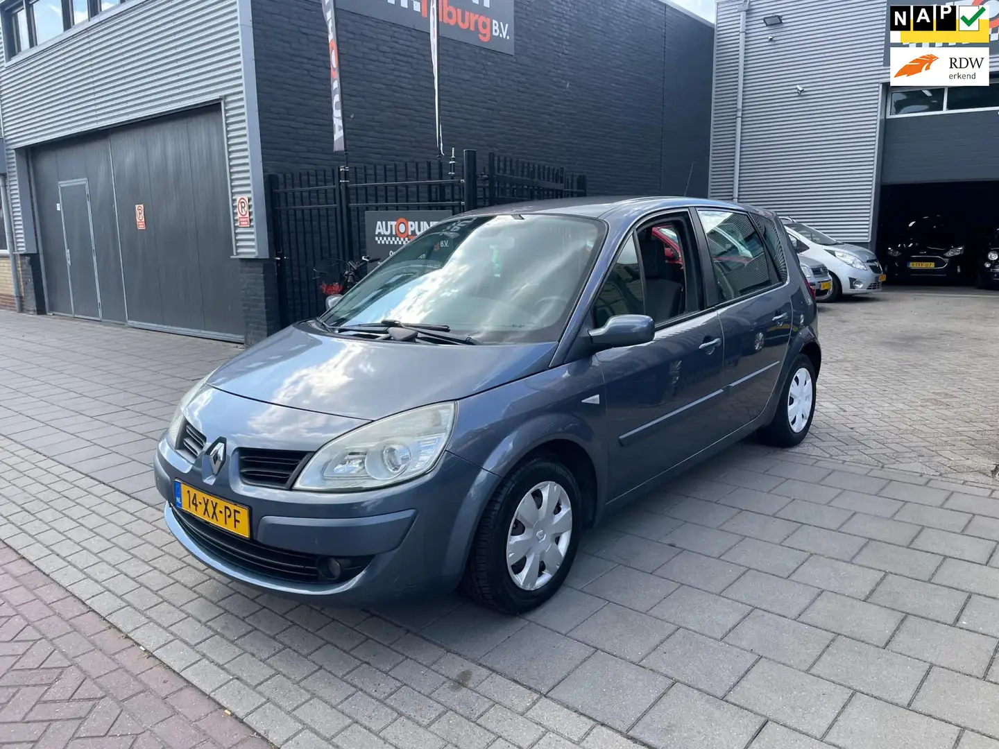 Renault Scenic 1.6-16V Business Line Trekhaak Airco NAP APK Blauw - 1