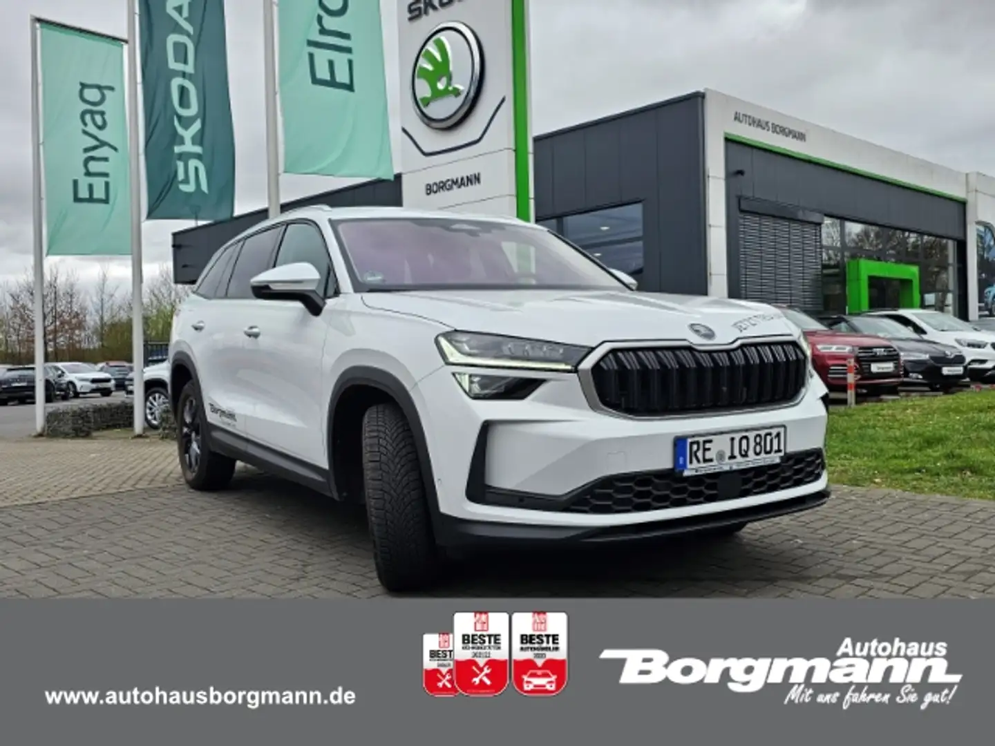 Skoda Kodiaq 2.0 TDI Selection 110kW DSG 7-Sitzer AHK-klappbar Weiß - 1
