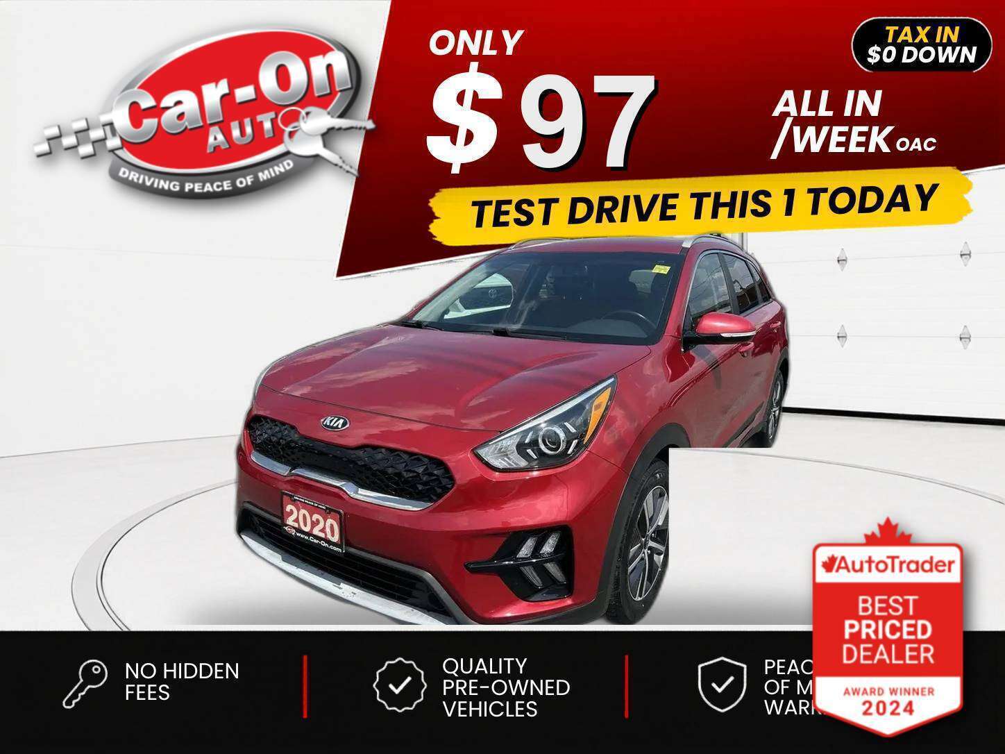 Red 2020 Kia Niro SUV / Crossover Front-Wheel Drive Automatic