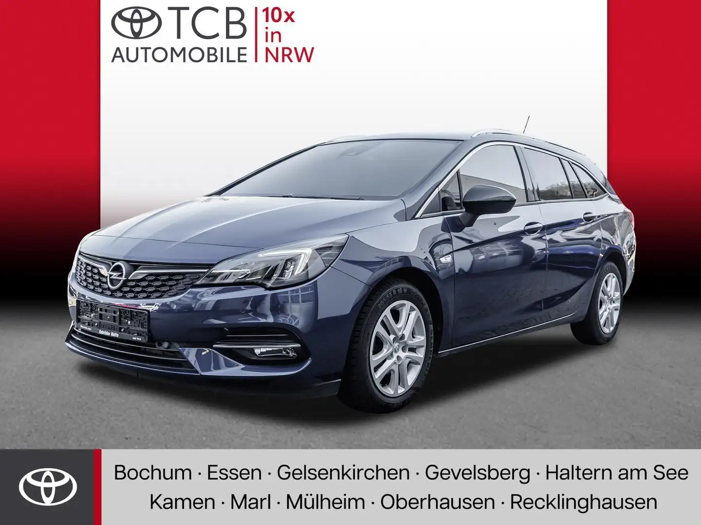 Opel Astra K 1.4 Turbo GS Line NAVI SHZ PDC KLIMA Blauw - 1