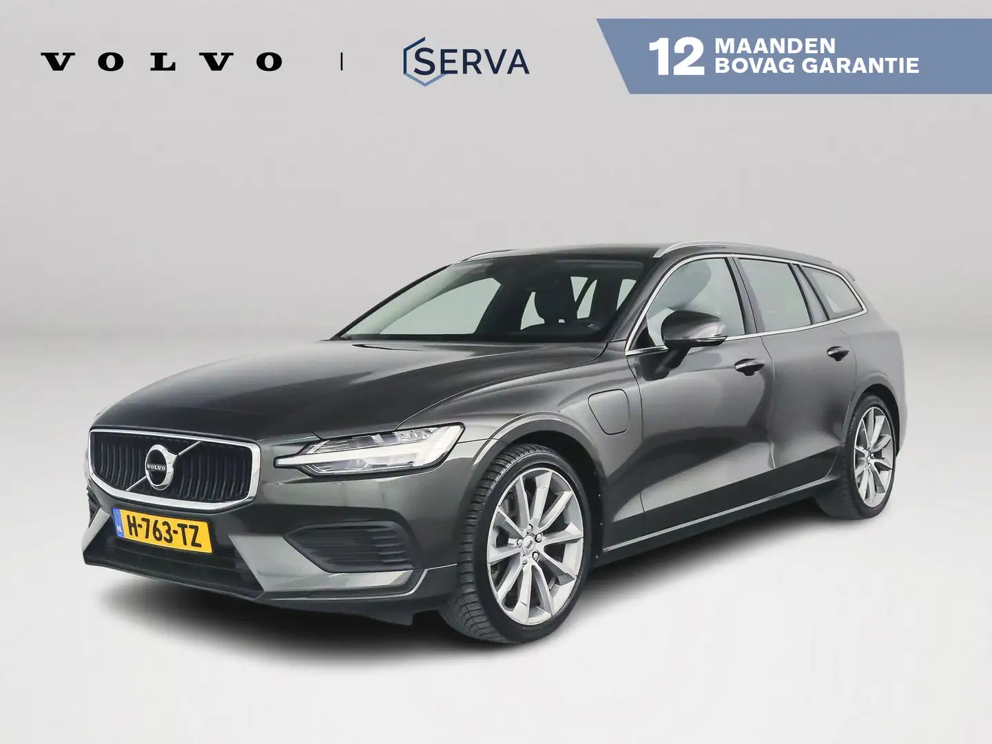 Volvo V60 T6 Aut. Twin Engine AWD Momentum Pro | Stoelverwar Grijs - 1