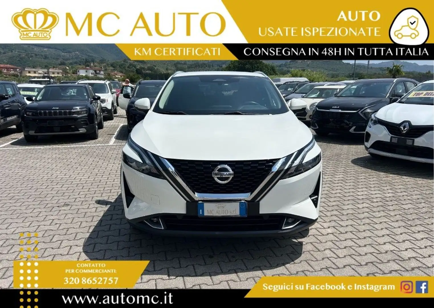 Nissan Qashqai MHEV 140 CV Tekna PROMO CON FINAZIAMENTO Blanc - 2