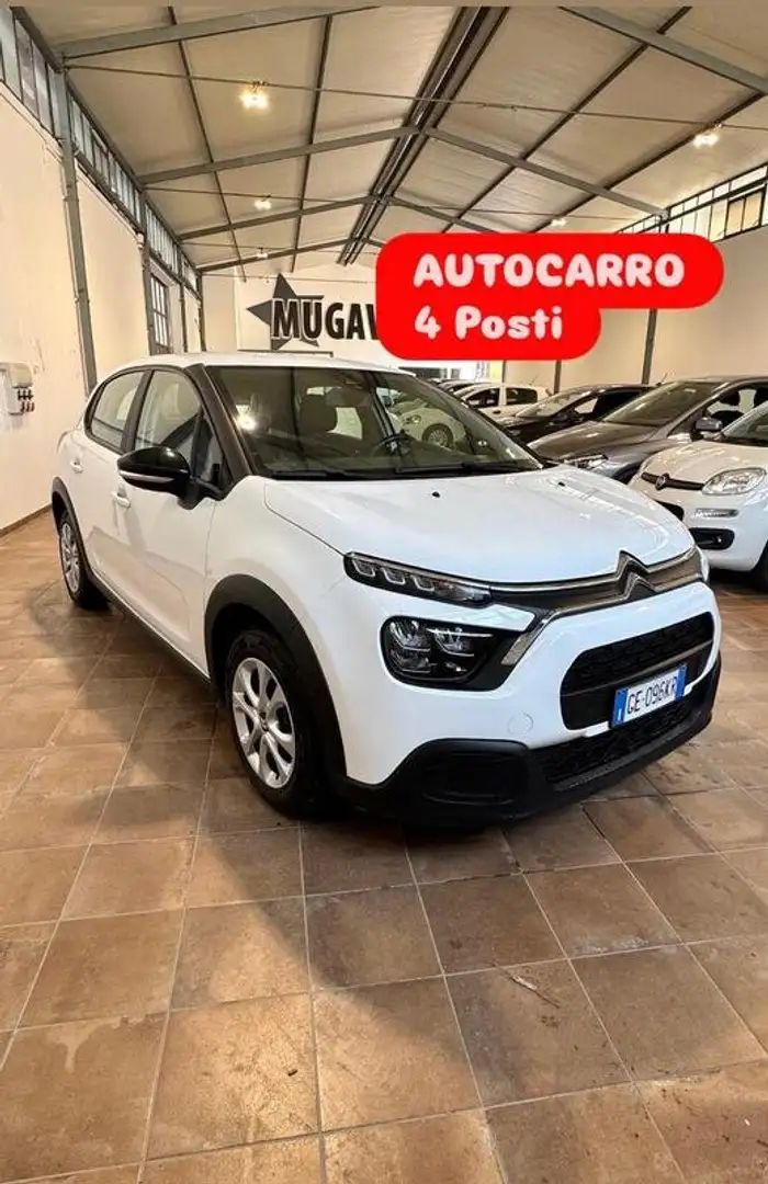 Citroen C3 1.5Hdi 100cv AUTOCARRO 4 POSTI Km 75.000 Bianco - 1