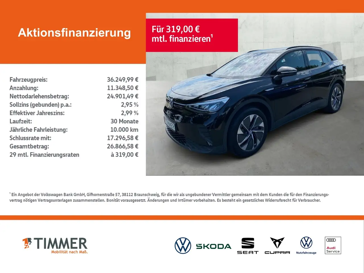 Volkswagen ID.4 PRO PERF. 82 kWh +WÄPU +AHK +LED +ACC +CARPLAY +N, миниатюра 2