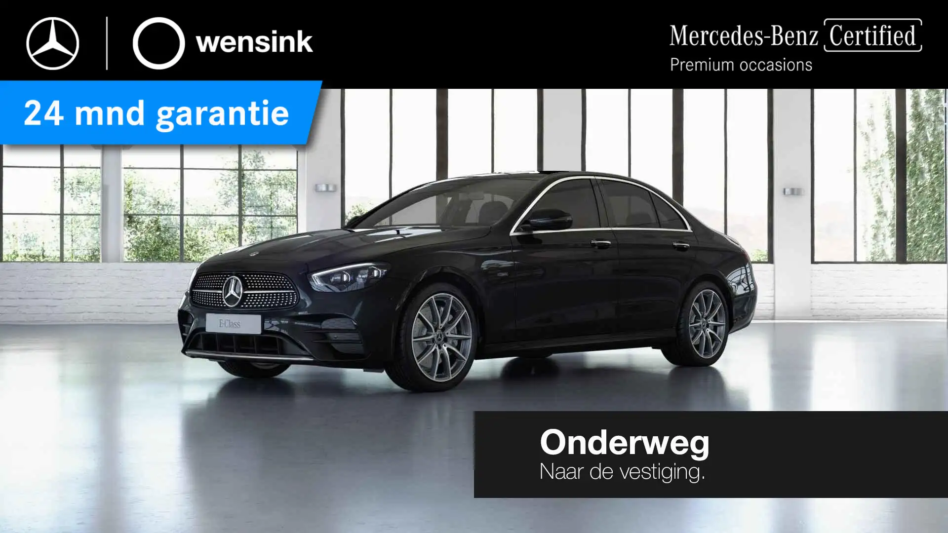 Mercedes-Benz E 300 e 4MATIC AMG Line | Panoramadak | Luchtvering | Me Negro - 1