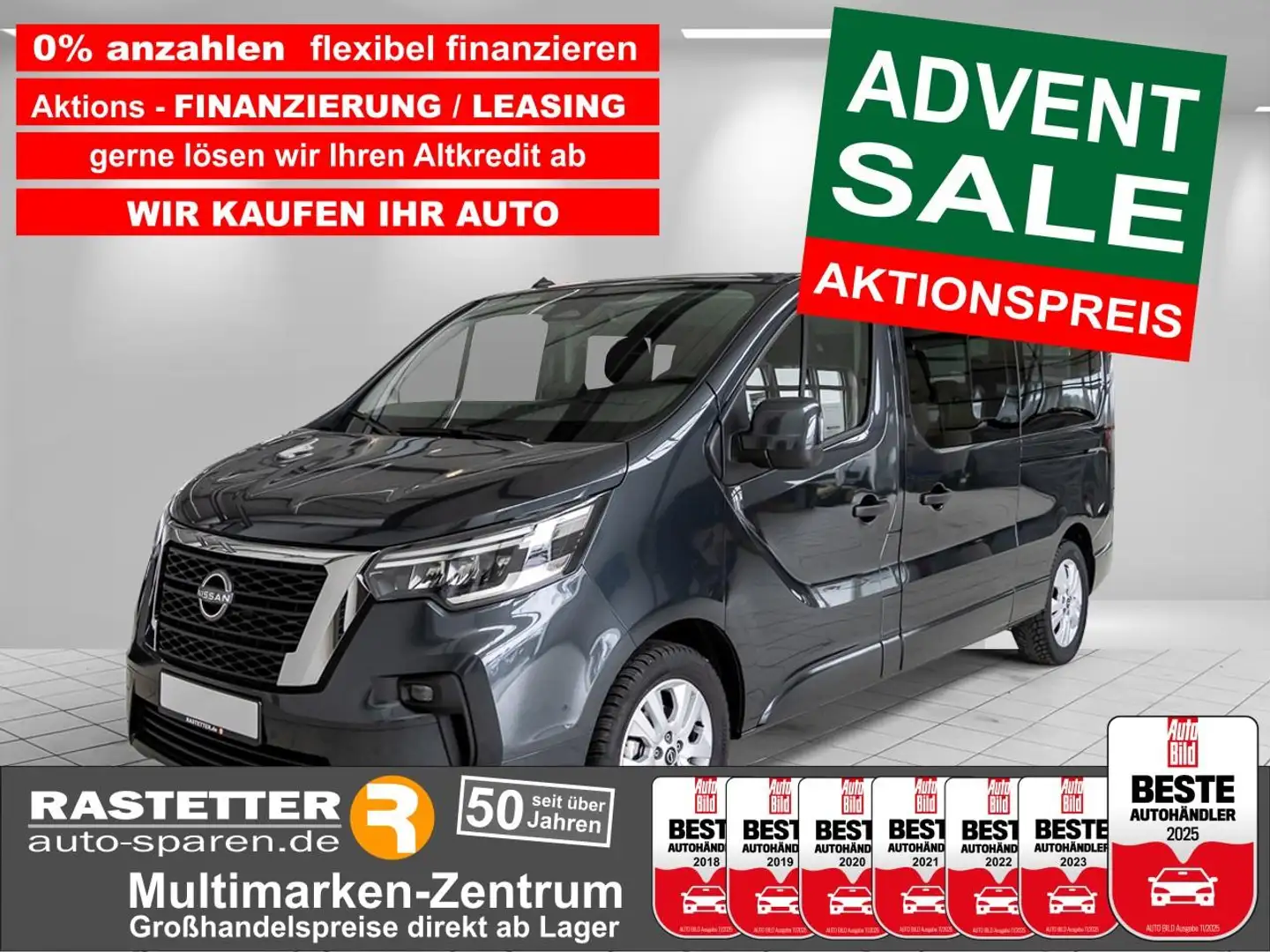 Nissan Primastar L2H1 3,0t tekna 9S Design+Kamera+Navi+iKey+Privacy Gri - 1