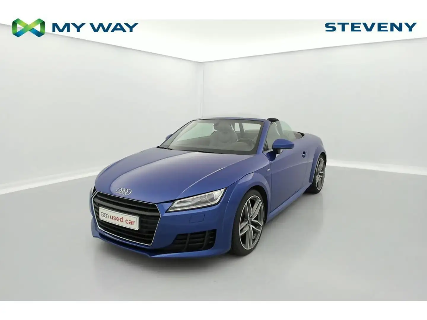 Audi TT Roadster Sline 1.8TFSI 132kW(180ch) Stronic * CUIR Modrá - 1