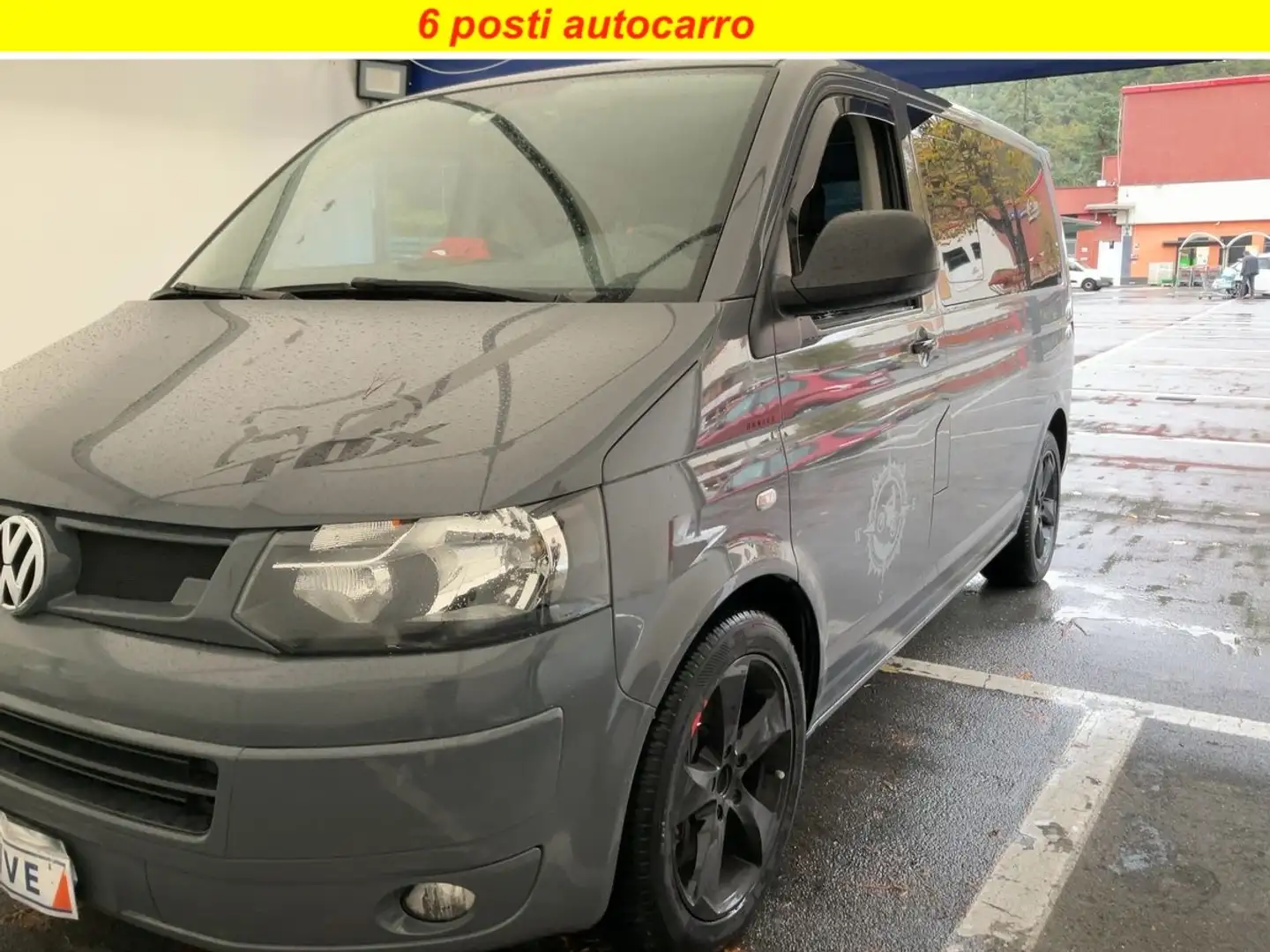 Volkswagen T5 Caravelle 6 posti autocarro Szary - 1