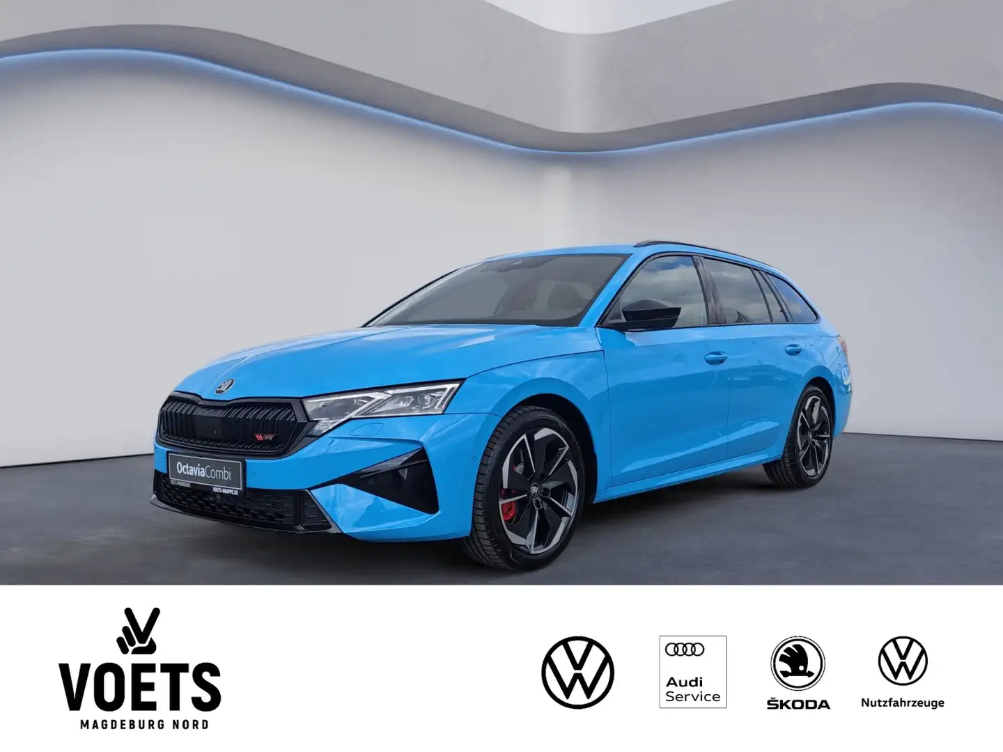 Skoda Octavia Combi 2.0TSI DSG RS LED+NAVI+RFK+ACC+DAB Blau - 1