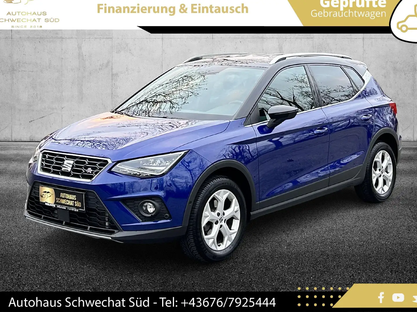 SEAT Arona FR Austria Eco TSI // WERKSGARANTIE // NAVI // Blu/Azzurro - 1
