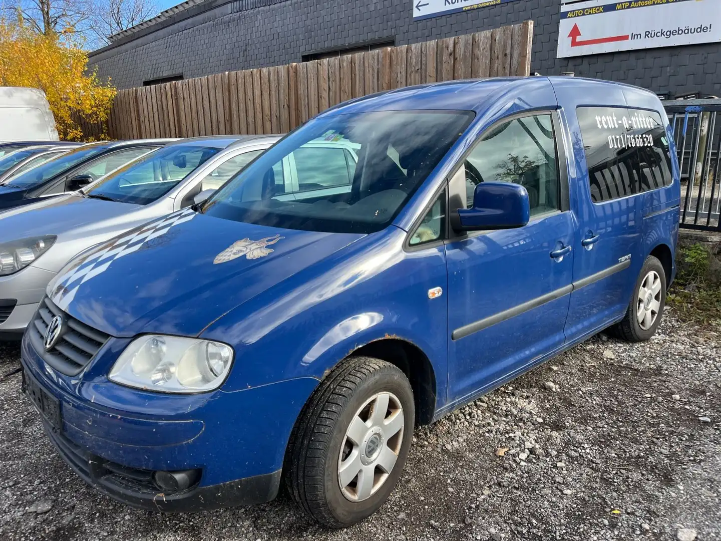 Volkswagen Caddy Life 1.6  Team Camping Bleu - 1