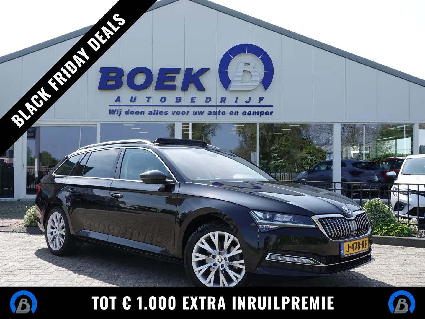 Skoda Superb Combi 1.5 TSI ACT Business Edition PANO | MEMORY | Zwart - 1