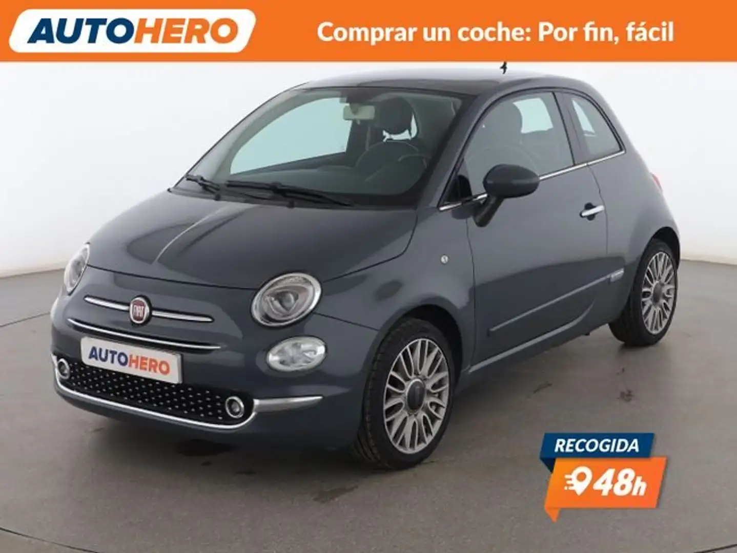 Fiat 500 1.2 Lounge Gris - 1