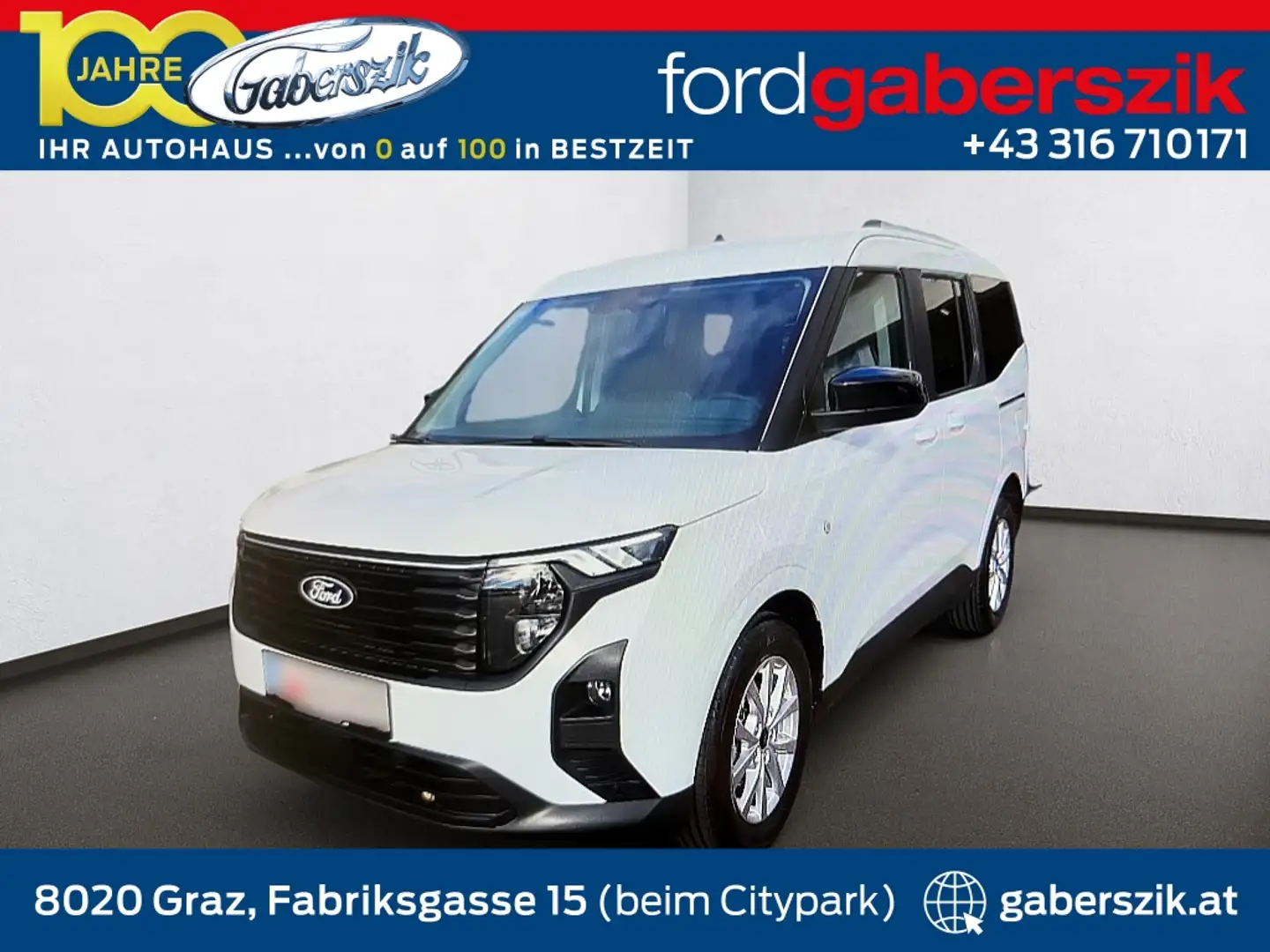 Ford Tourneo Courier 1,0 EcoBoost Titanium Aut. Weiß - 1