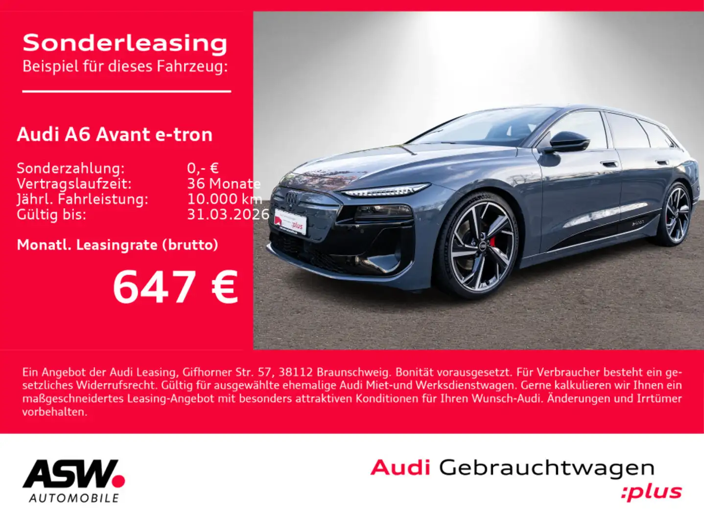 Audi S line NAVI AHK PANO HUD ACC LED Gris - 1