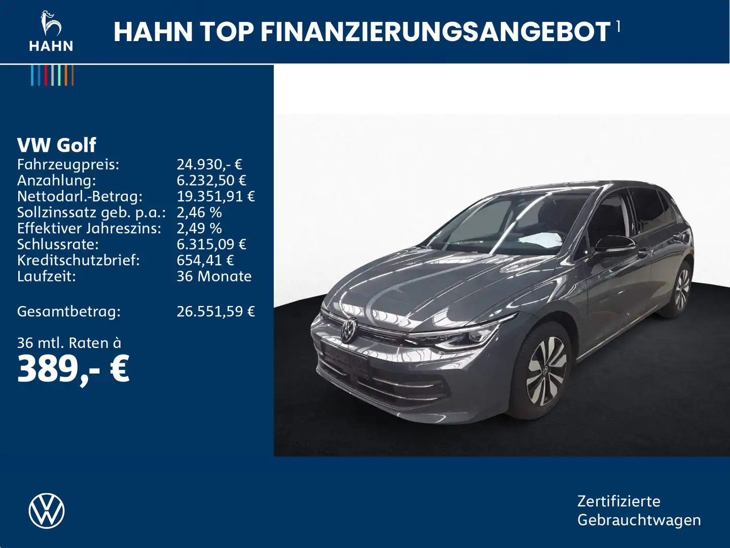 Volkswagen Golf VIII 1.5TSI  Goal LED Navi  AHK ACC APP SHZ Grau - 2