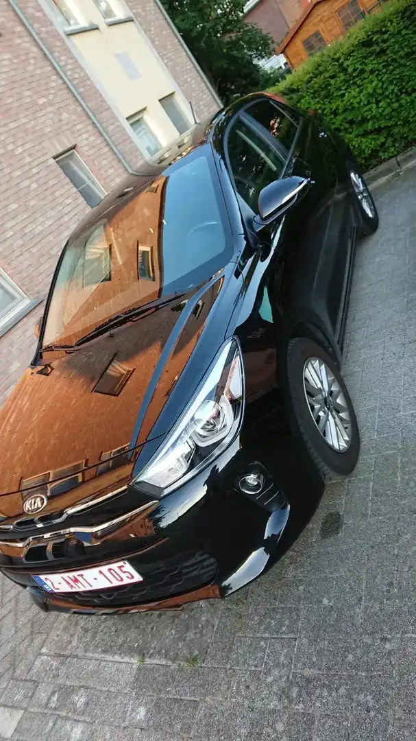 Kia Rio Rio 1.0 T Fusion + Navi + Camera Zwart - 1