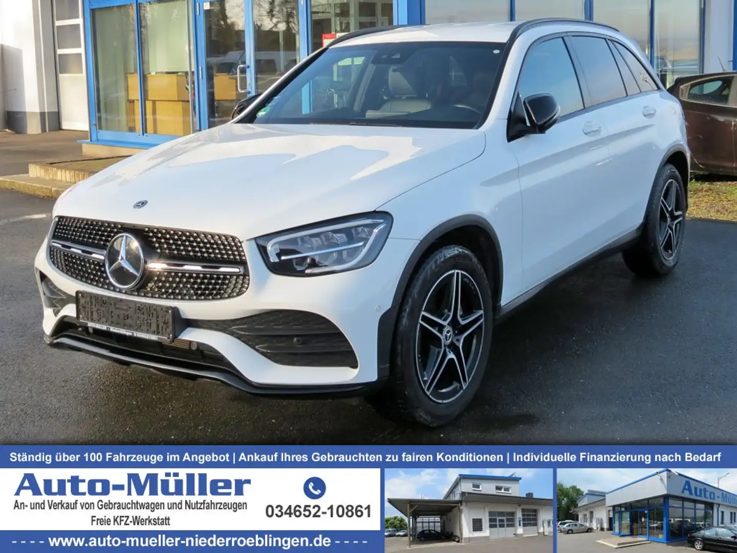Mercedes-Benz GLC 220 d 4Matic Business AMG LED Kam Dig.-Cockp. Weiß - 1