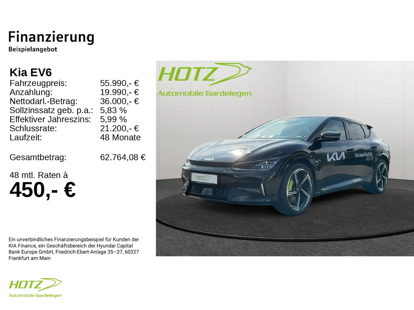 Kia EV6 77.4 GT AWD Schwarz - 2