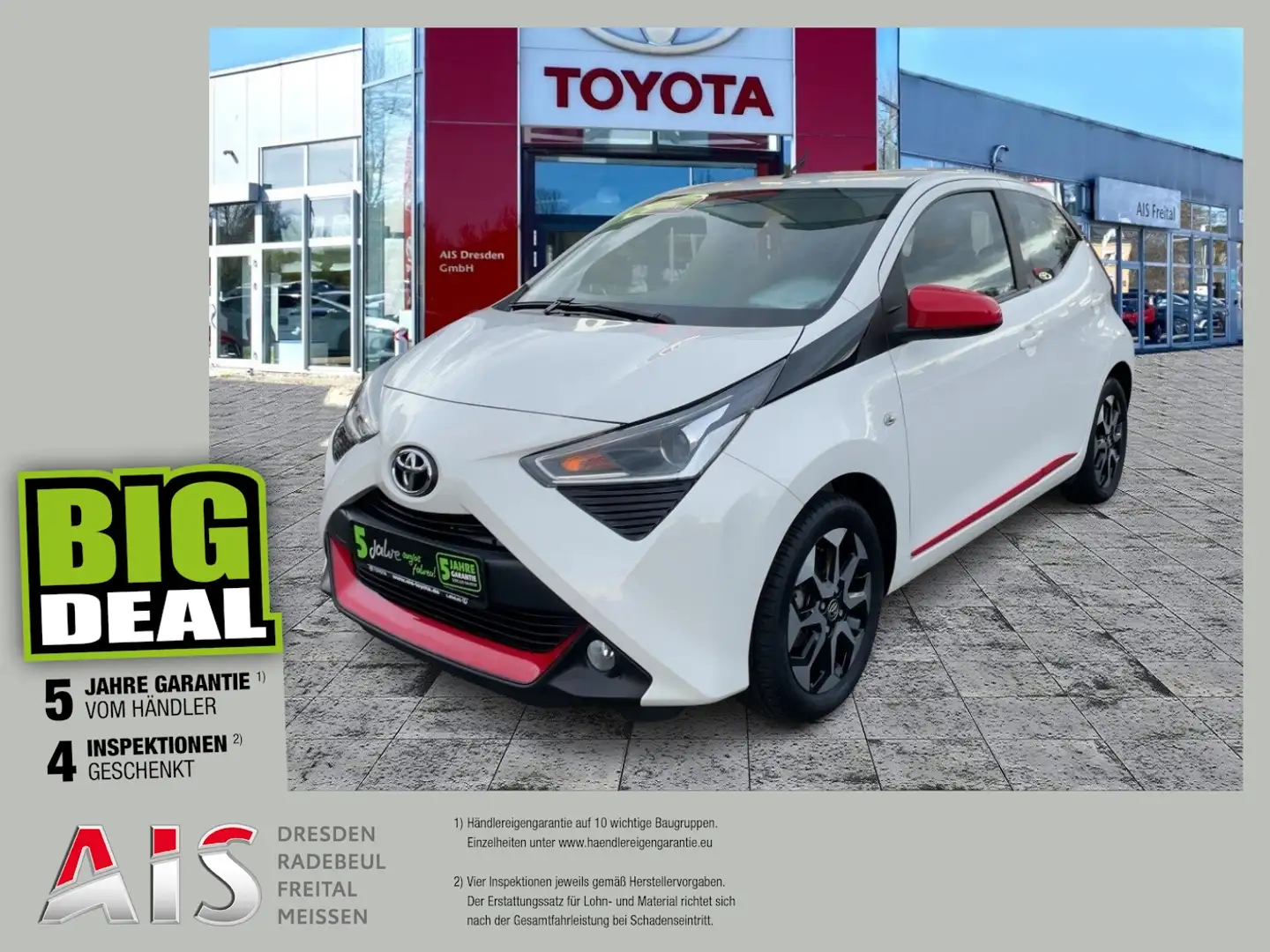 Toyota Aygo 1.0 x-play connect Kam.+LM+Facelift+AUT Blanc - 1