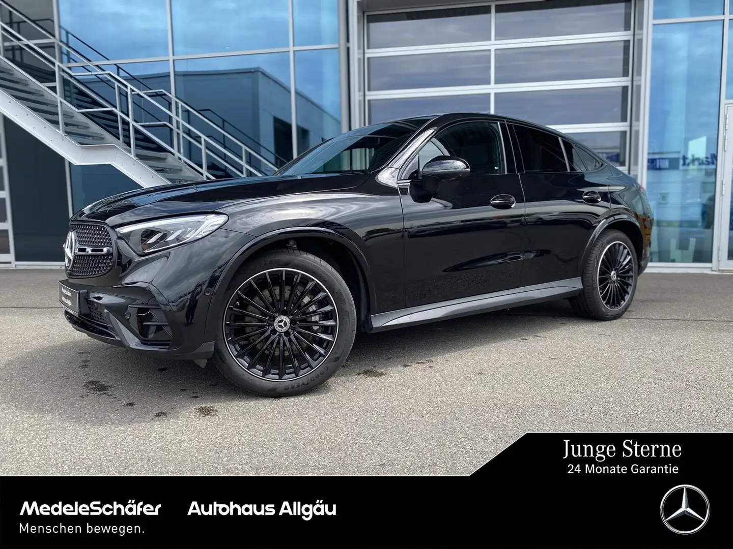 Mercedes-Benz GLC 300 GLC 300 4M Coupé AMG Night 360°+AHK+PANO+AMBIENT Schwarz - 1