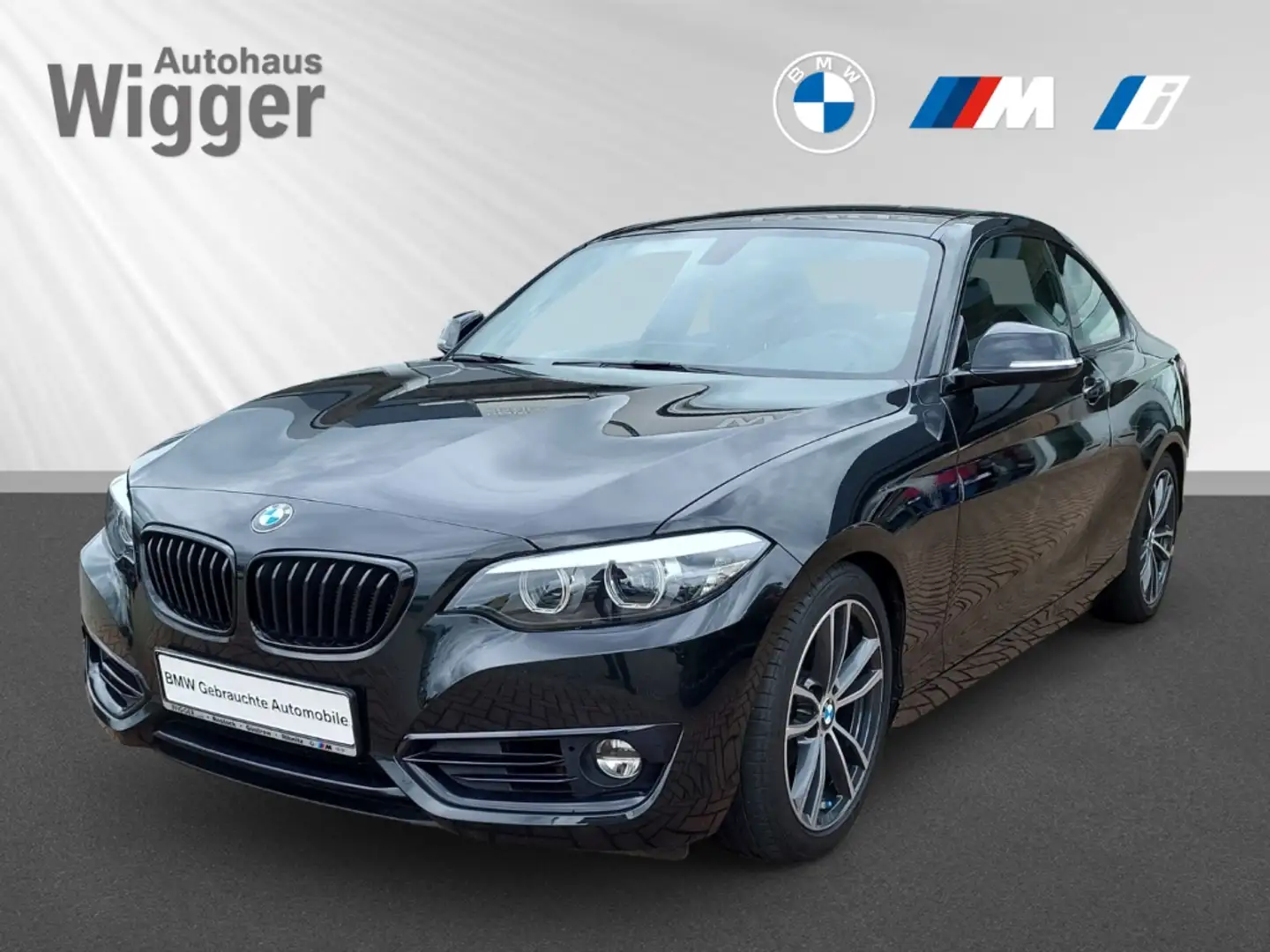 BMW 218 i Coupe/Sport Line/Navigation/LED/SHZ/HiFi Schwarz - 1