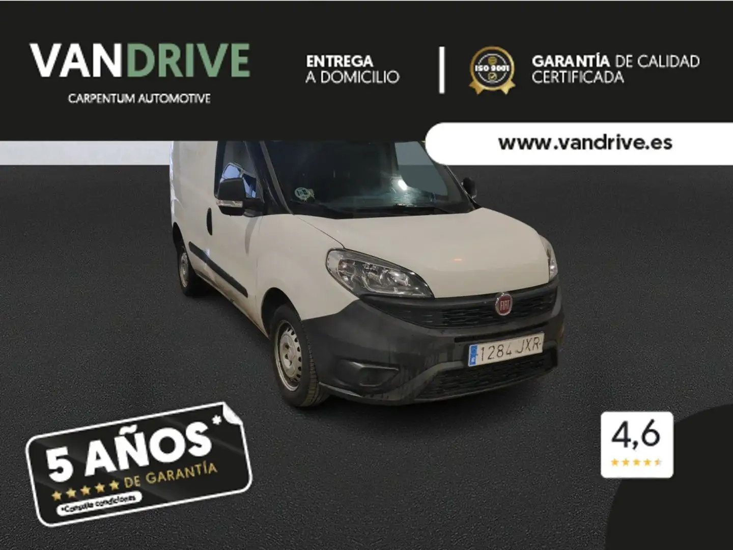 Fiat Dobló Cargo 1.3Mjt Base 66kW E5+ Blanc - 1