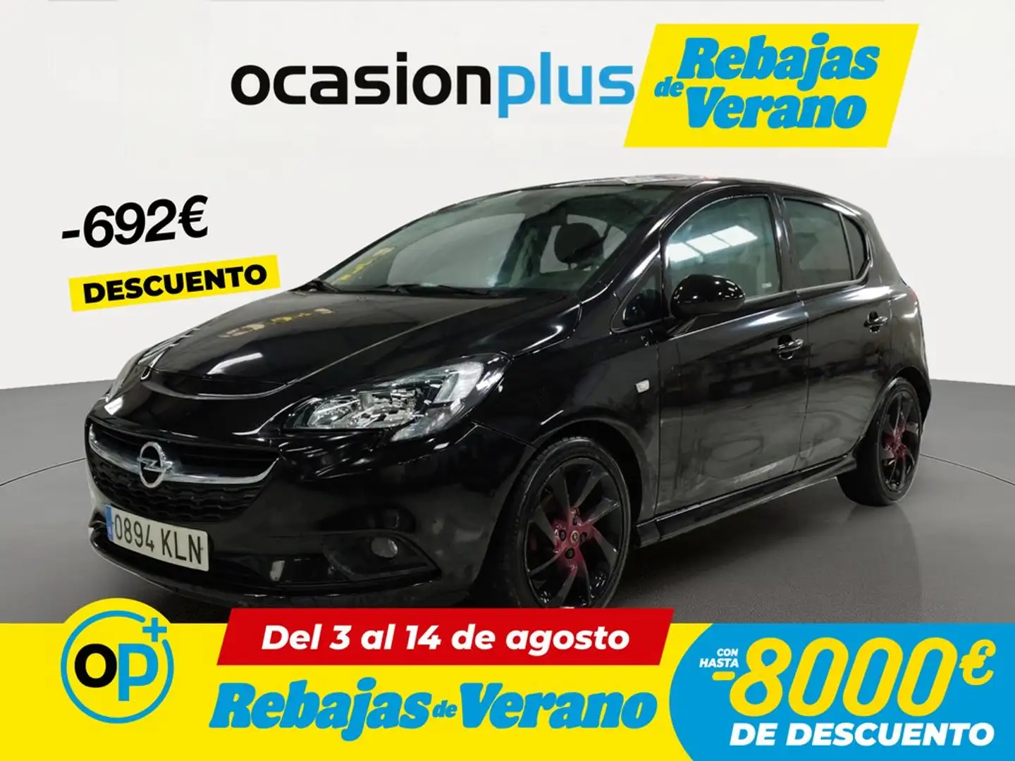 Opel Corsa 1.4 Selective 90 Negro - 1