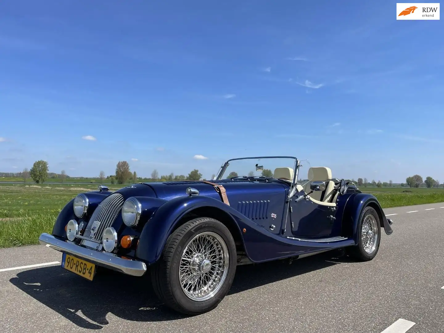 Morgan Plus 8 4.0 35th Anniversary met zeer lage km stand in top Blauw - 1