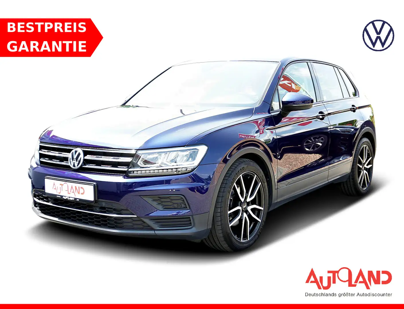 Volkswagen Tiguan 1.4 TSI Trendline LED Navi Tempomat PDC Bleu - 1