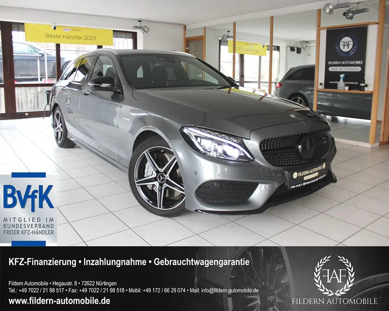 Mercedes-Benz C 43 AMG T 4Matic LED*KAMERA*DISTRONIC*SPUR*COMAND*AMBIENTE Grau - 1