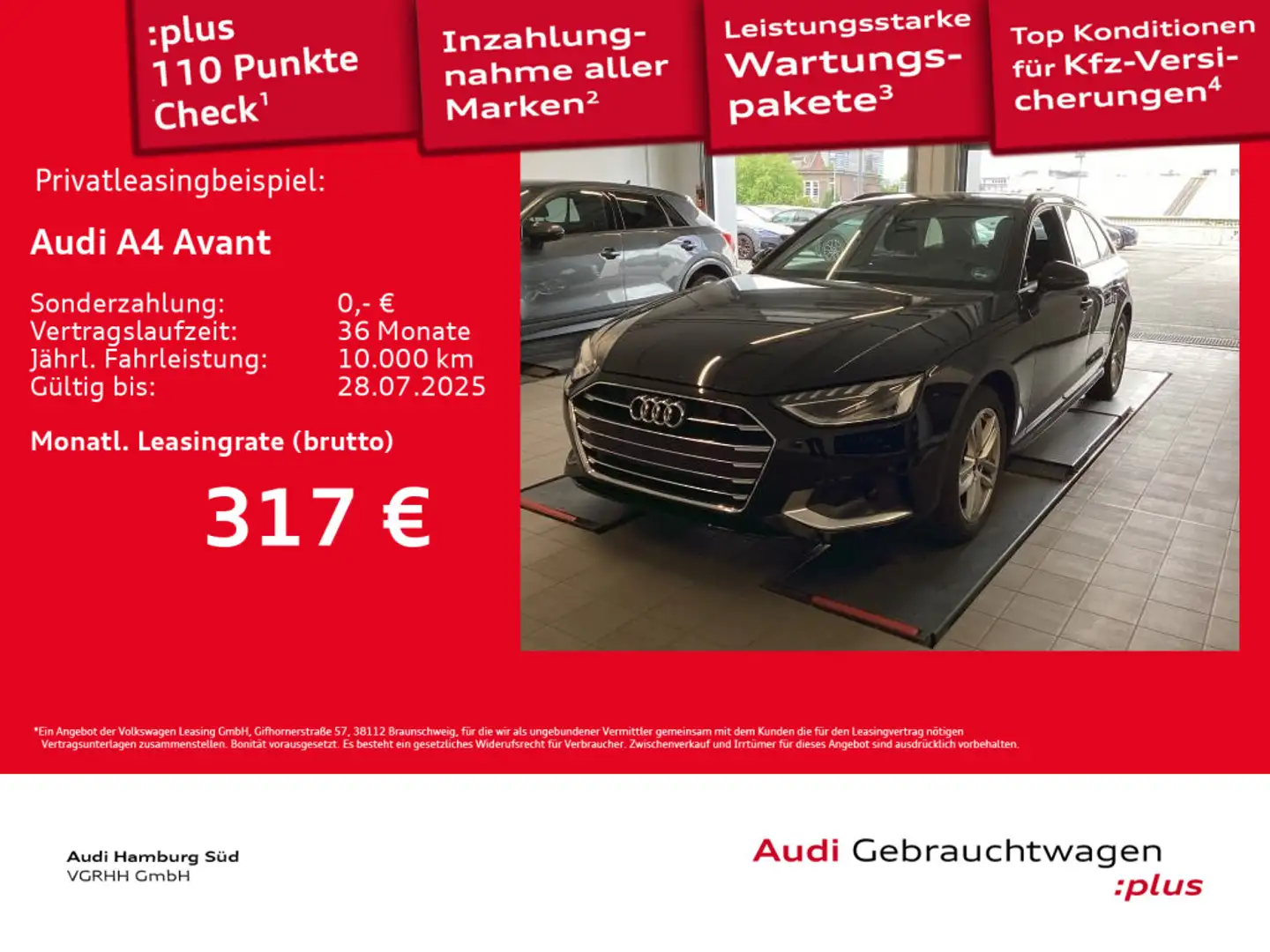 Audi A4 Avant 40 TDI advanced S tronic NAVI/PANO/ACC Schwarz - 1
