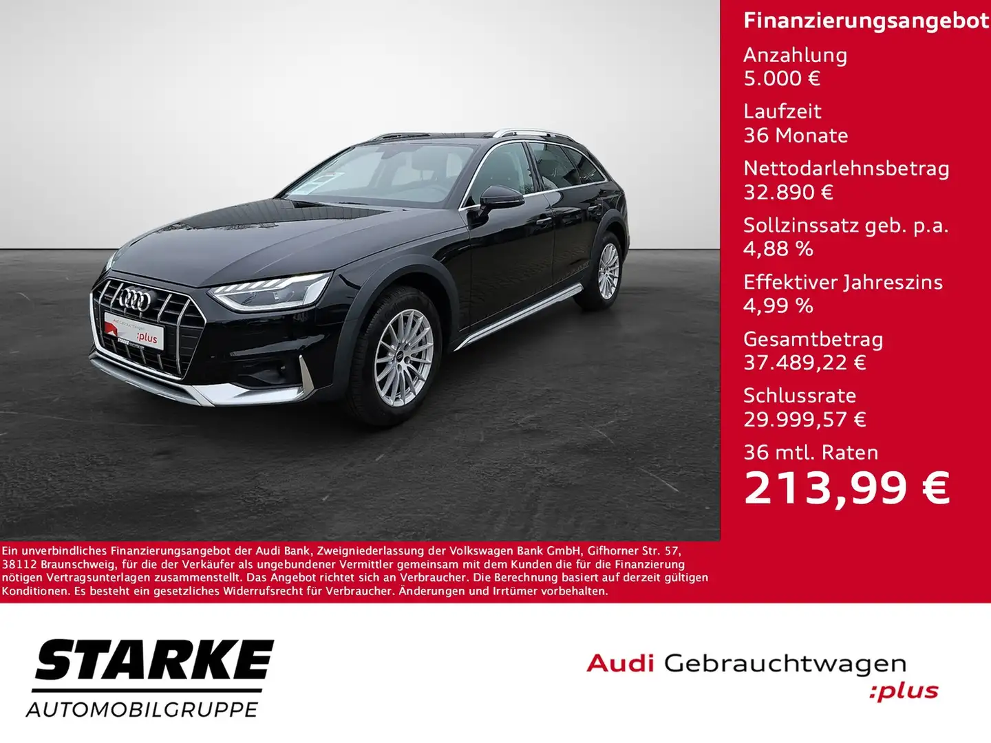 Audi A4 allroad 40 TDI S tronic quattro Naviplus LED Kamera Led... Schwarz - 1
