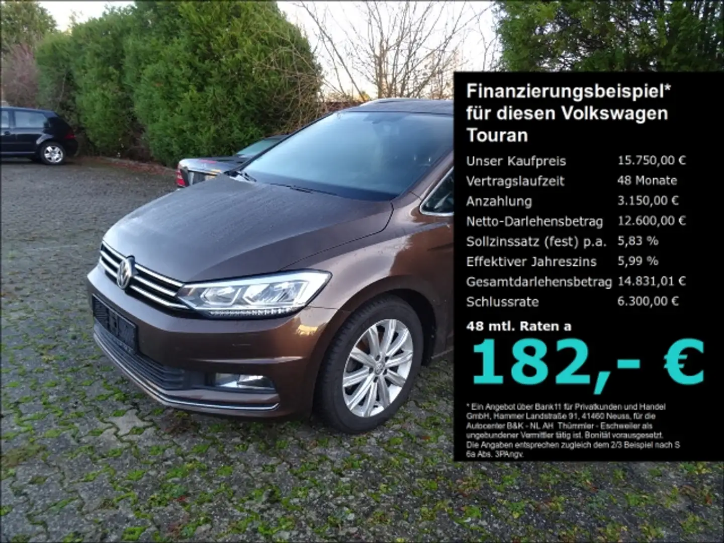 Volkswagen Touran 2.0 TDI DSG Highline Navi 3-Zonen-Klimaautom. smeđa - 1