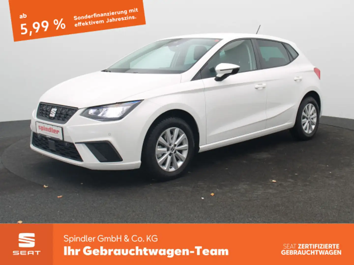 SEAT Ibiza Style 1.0 TSI DSG / AppConnect, LED, RFK Weiß - 1