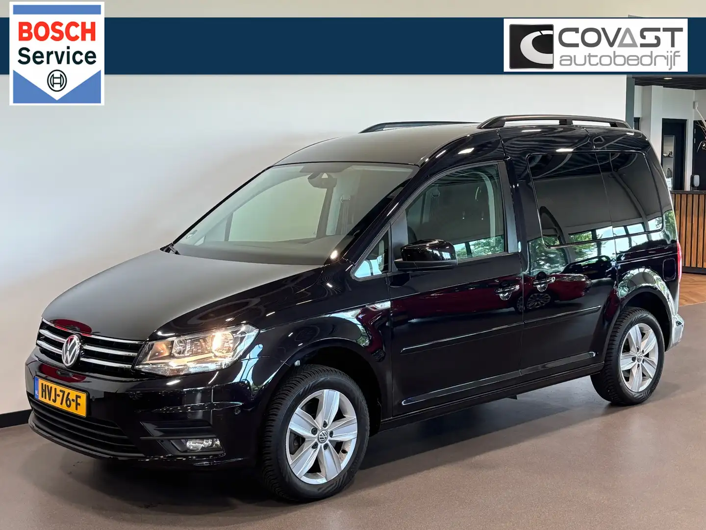 Volkswagen Caddy 1.4 TSI Comfortline |Navi|Trekhaak|Carplay/Android Zwart - 1